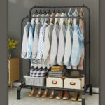 Heavy Duty Double Clothes Rail Hanging Rack Garment Display uk - Image 9