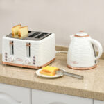 Kettle And Toaster Sets, 3000W 1.7L , Cream White - Image 5