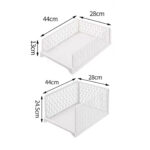 White Wardrobe Drawer Units Organizer Storage Boxes Two Size - Image 8