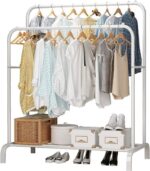 Heavy Duty Double Clothes Rail Hanging Rack Garment Display uk - Image 10