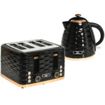 Kettle And Toaster Sets, 3000W 1.7L , Black