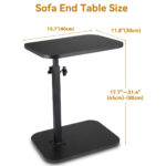 Adjustable C-Shaped Sofa Side End Table uk - Image 10