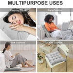 4 Pack Seat and Chair Seat Cushions Tie On Plain UK - Image 8