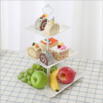 2X 3 Layer Dessert Stand Plate Tableware Plate UK - Image 7
