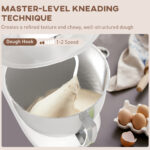 1300W Kitchen Stand Mixer, With Accessories - White - Image 2