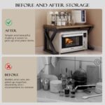 Tier Rack Stand Storage Holder Kitchen Corner Shelf Black--2 Layers - Image 5