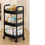Tier Storage Trolley Cart Rolling Rack uk - Image 4