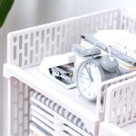 White Wardrobe Drawer Units Organizer Storage Boxes Two Size - Image 2