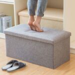 Storage Box Foldable Ottoman Seat Toy Storage Box Foot Stool Bench Home Stool UK--40 Cm X 25 Cm X 25 Cm - Image 6