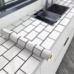5M Kitchen Tile Roll Stickers Self-adhesive Marble Sticker Wall Decor Bathroom