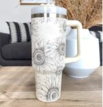 Oz Tumbler With Handle Straw Insulated uk l - Image 10
